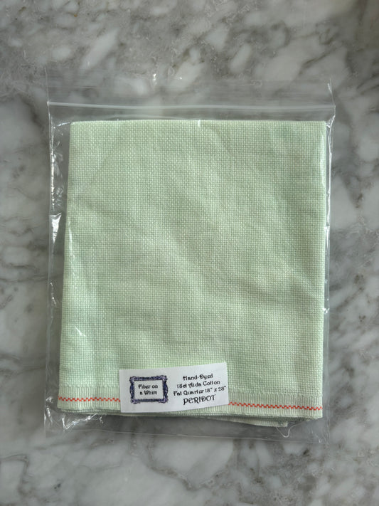 Peridot Fiber on a Whim Aida Cross Stitch Fabric - 18 Count