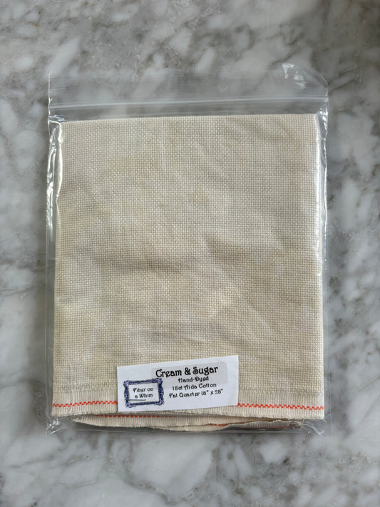 Cream & Sugar Fiber on a Whim Aida Cross Stitch Fabric - 18 Count