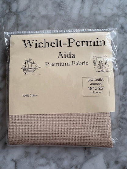 Almond Wichelt Aida Cross Stitch Fabric - 14 Count