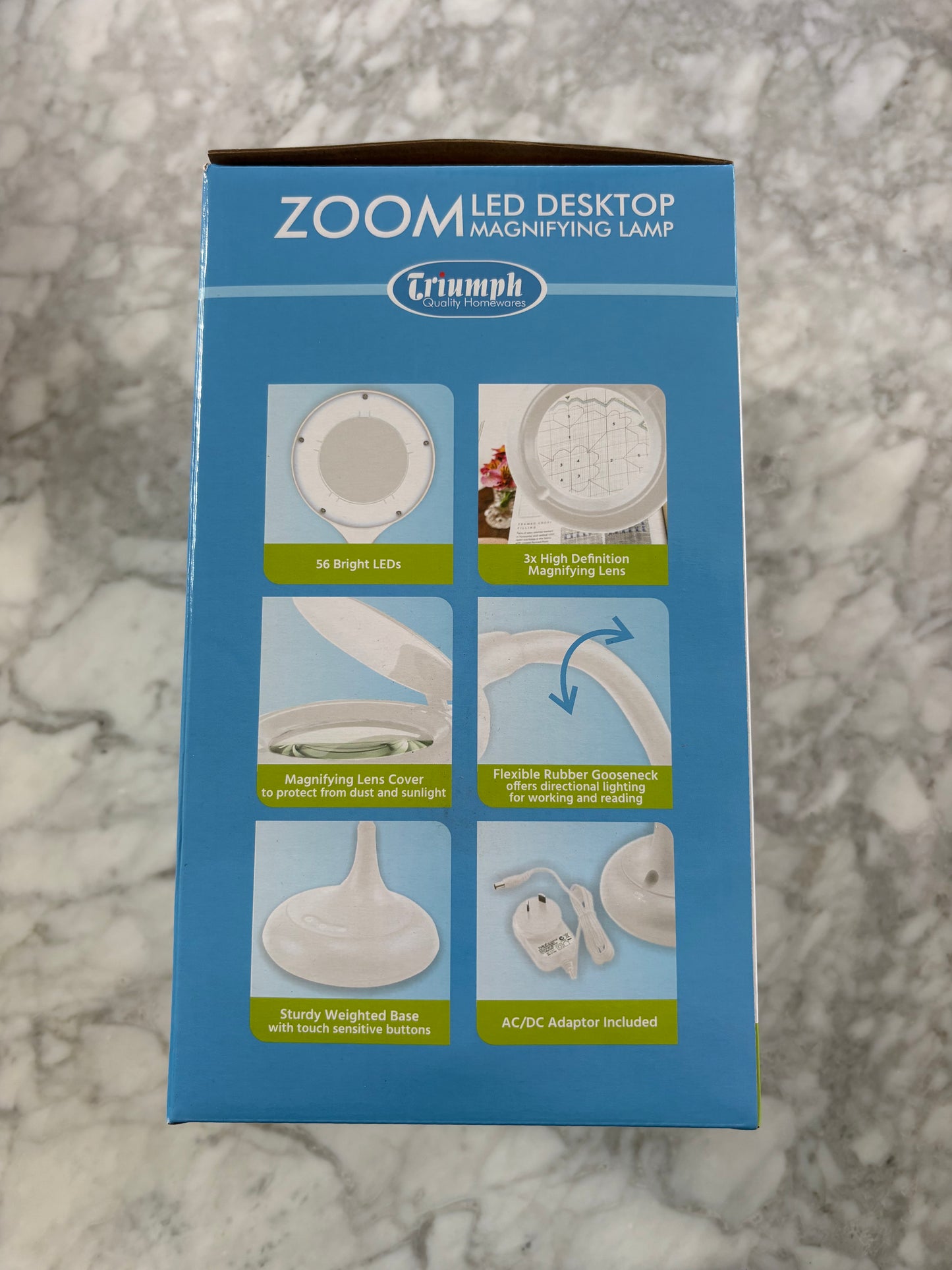 Triumph Zoom LED Desktop Magnifying Lamp