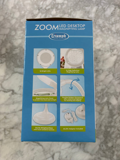 Triumph Zoom LED Desktop Magnifying Lamp