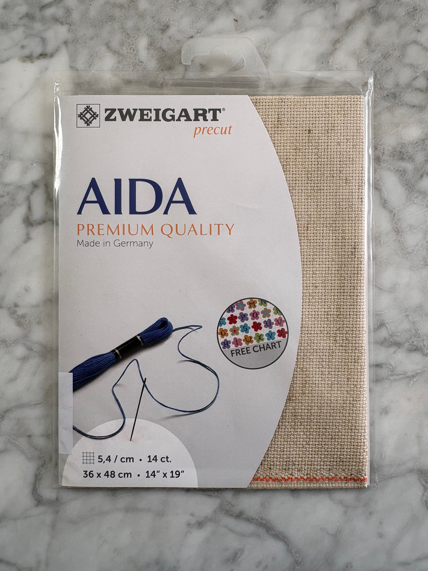Rustico Zweigart Aida Cross Stitch Fabric - 14 Count
