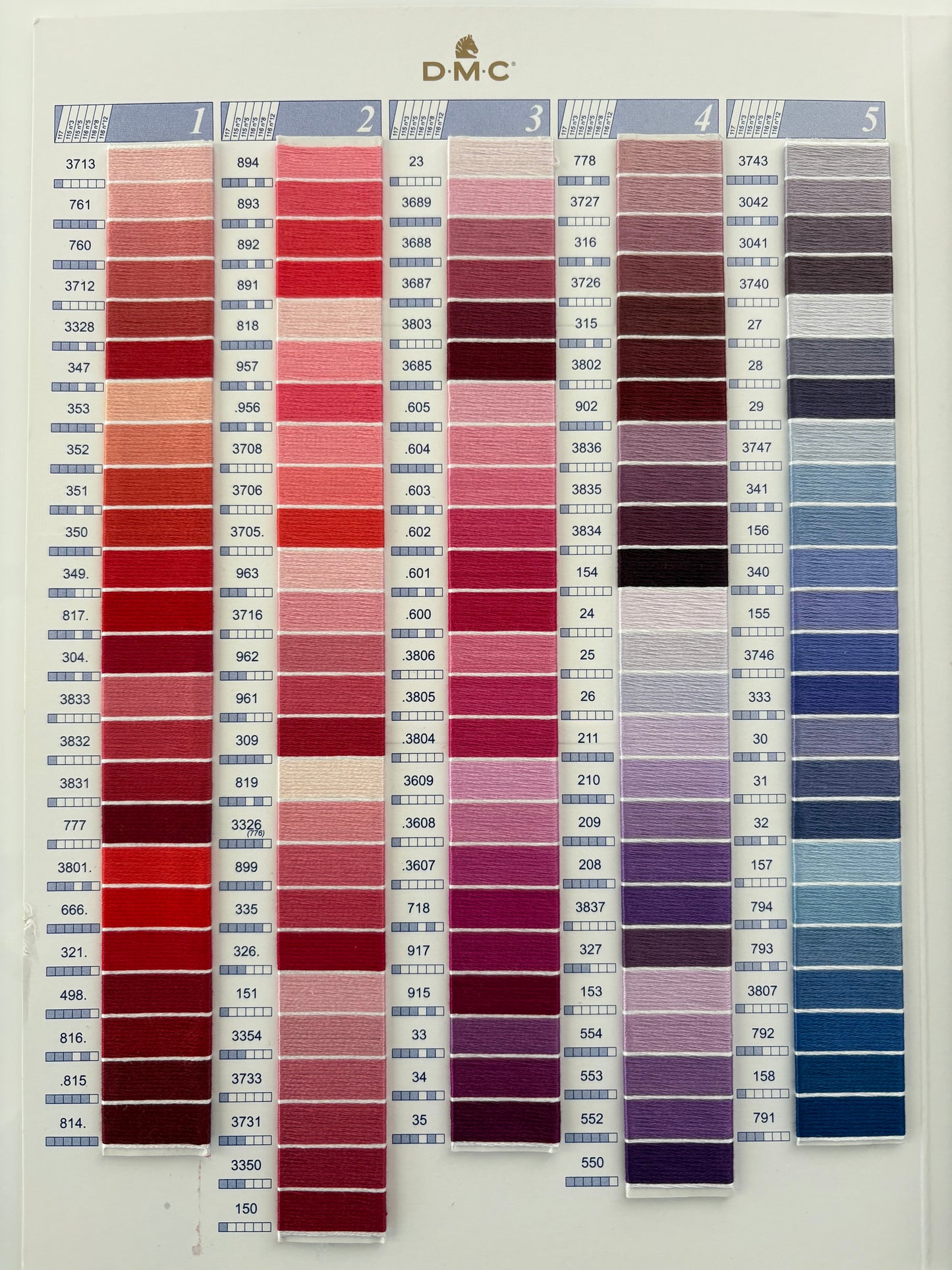 DMC Stranded Cotton Thread #1-35
