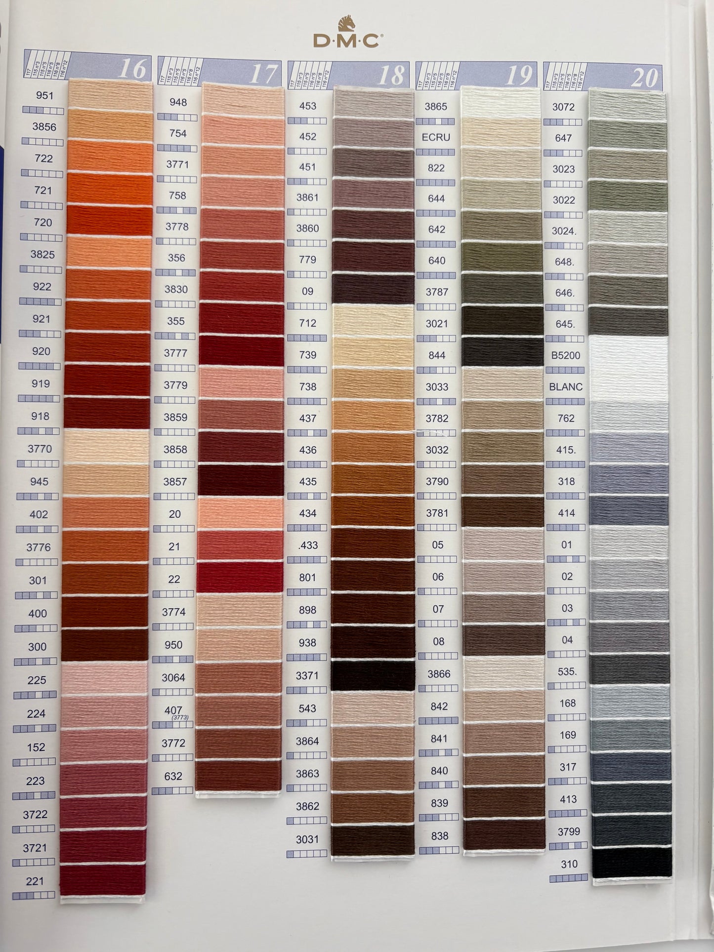 DMC Stranded Cotton Thread #1-35