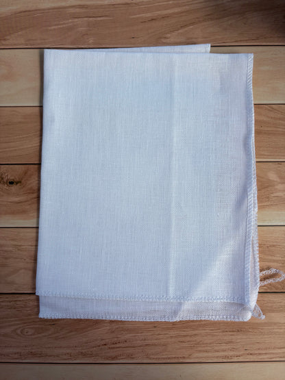 White Zweigart Belfast Linen Cross Stitch Fabric - 32 Count