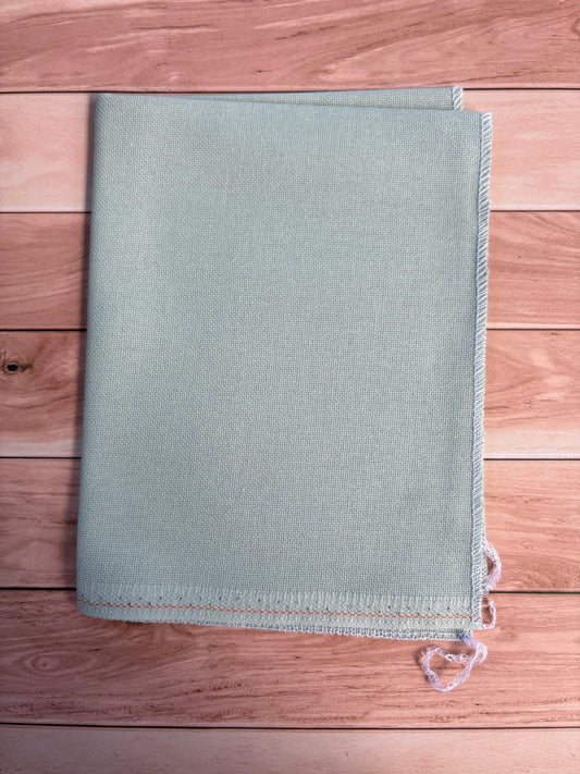Moss Green Zweigart Lugana Evenweave Cross Stitch Fabric - 25 Count