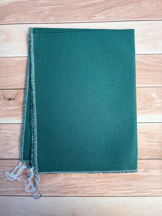 Forest Green Zweigart Lugana Evenweave Cross Stitch Fabric - 25 Count