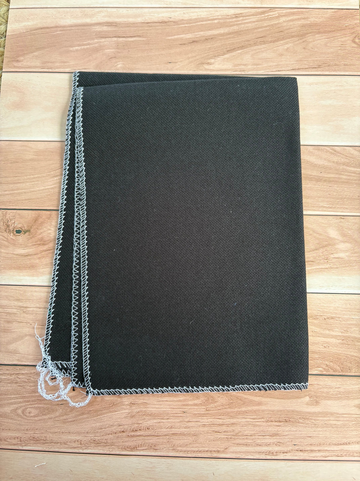 Black Zweigart Lugana Evenweave Cross Stitch Fabric - 25 Count
