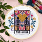 The Lovers Tarot Card Cross Stitch Kit by Innocent Bones