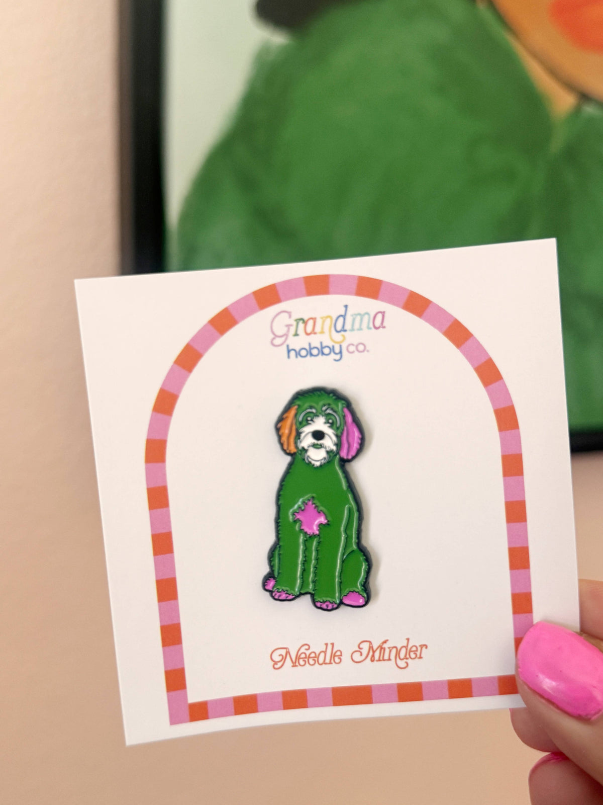 Green Oodle Needle Minder