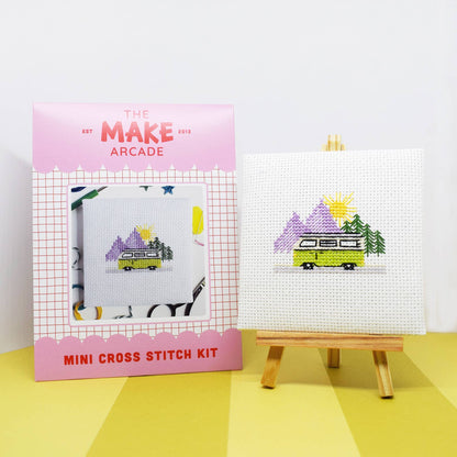 Campervan Mini Cross Stitch Kit by The Make Arcade