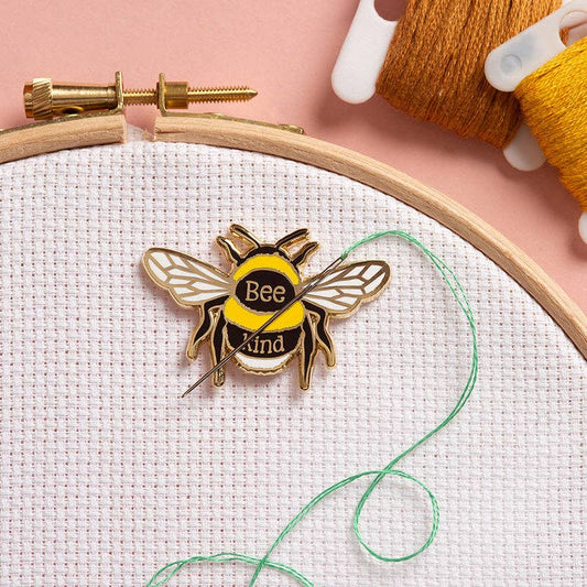Bee Kind Magnetic Needle Minder by Caterpillar Cross Stitch