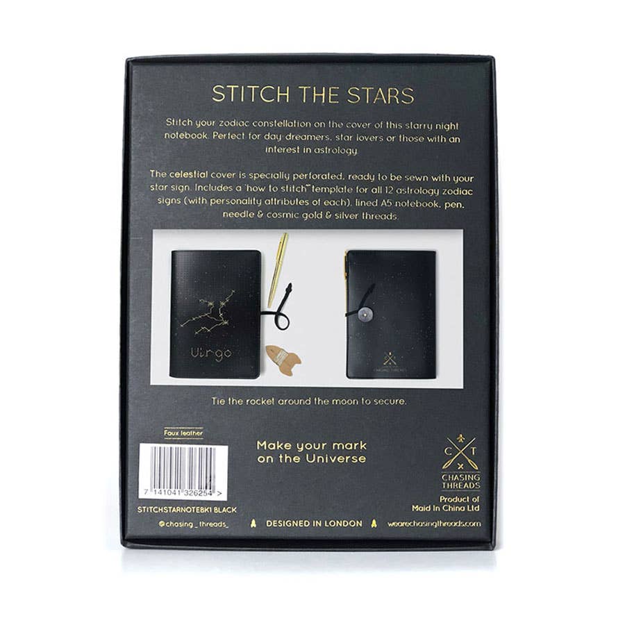 DIY Stitch Your Star Sign Notebook