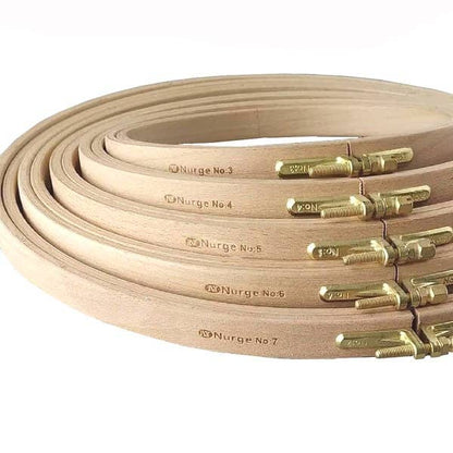 Nurge 16mm Beech Screwed Embroidery Hoops