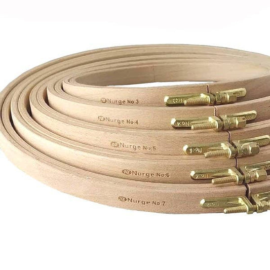 Nurge 16mm Beech Screwed Embroidery Hoops
