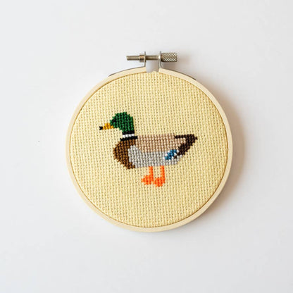 Duck Beginner Cross Stitch Kit by Cotton Clara