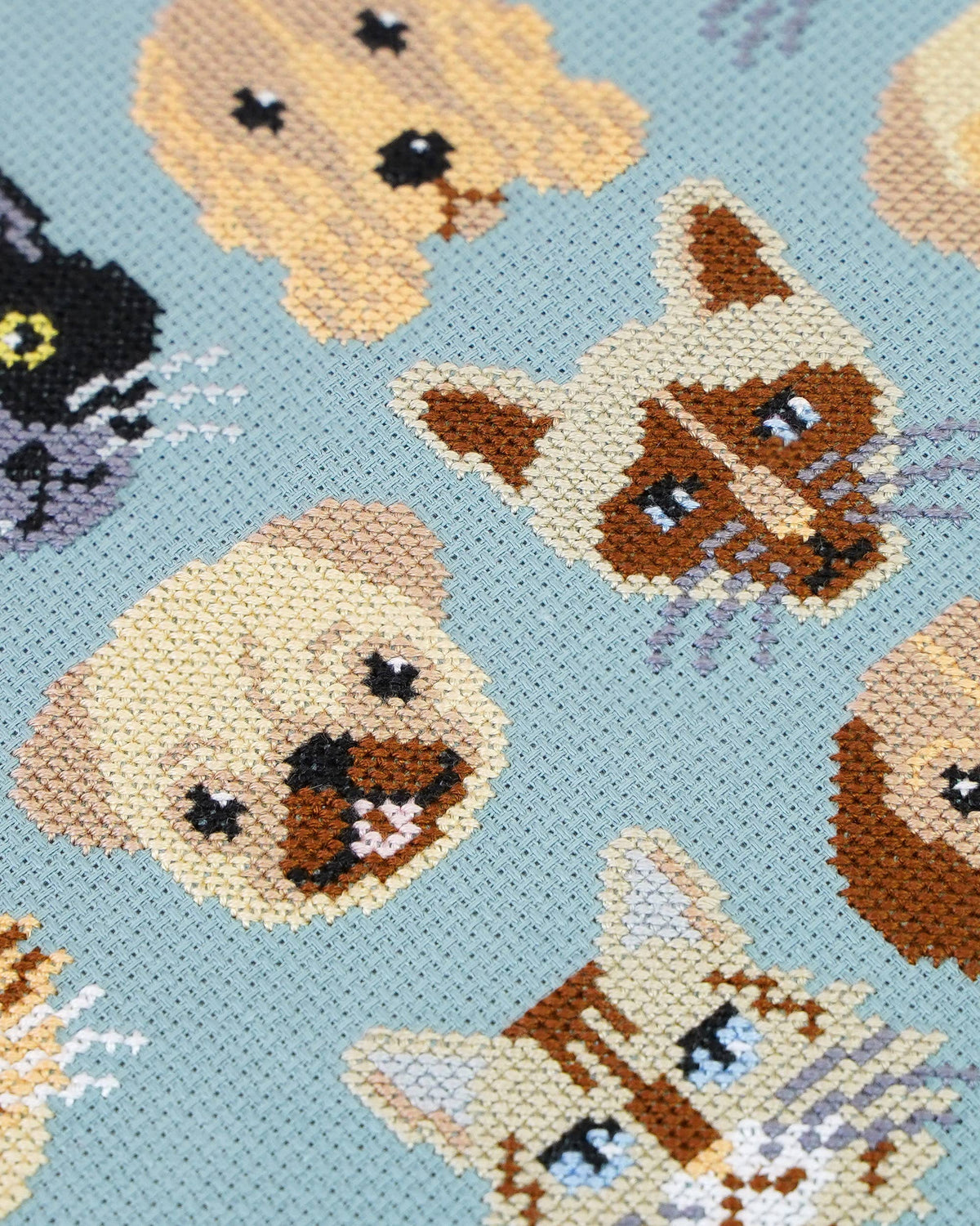 Paws & Pals Dog and Cat Themed Cross Stitch Kit by Caterpillar Cross Stitch