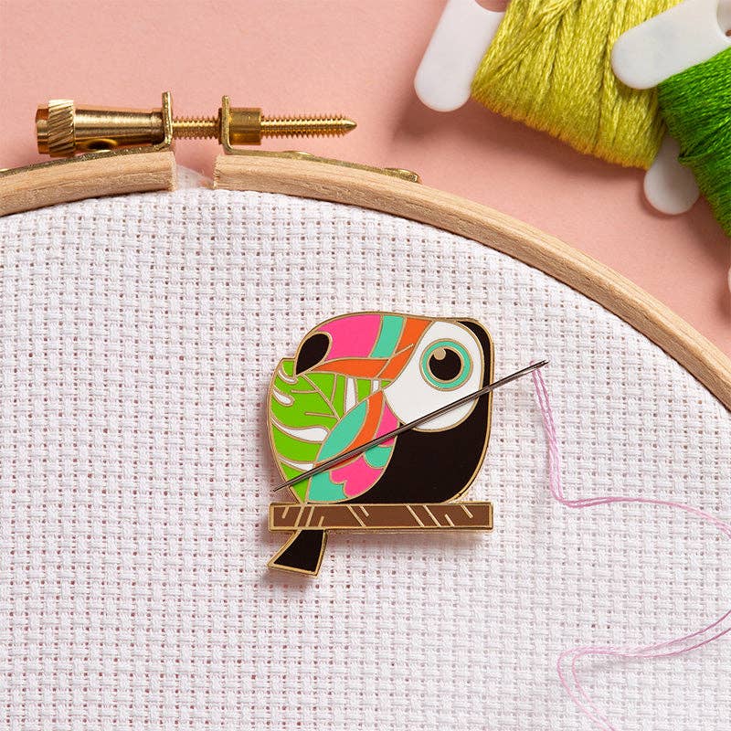 Toucan Magnetic Needle Minder by Caterpillar Cross Stitch