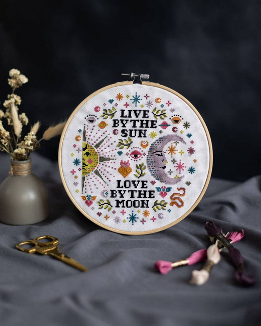 Love By The Moon Cross Stitch Kit by Innocent Bones