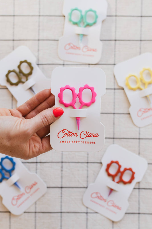 Mini Sunflower Embroidery Scissors by Cotton Clara