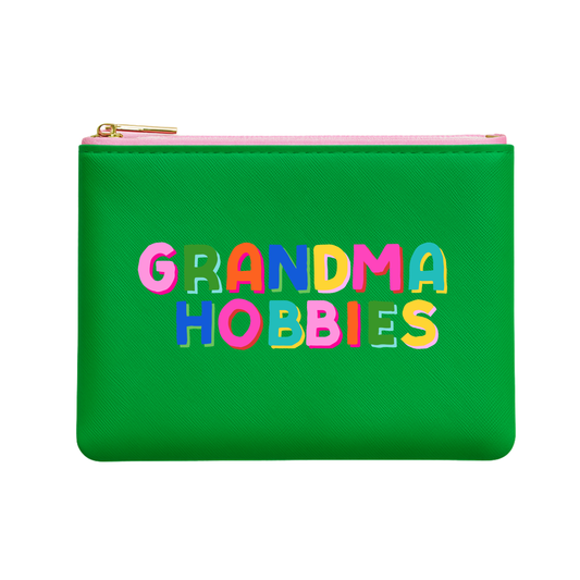 Grandma Hobbies Green Cross Stitch Project Bag by Grandma Hobby Co