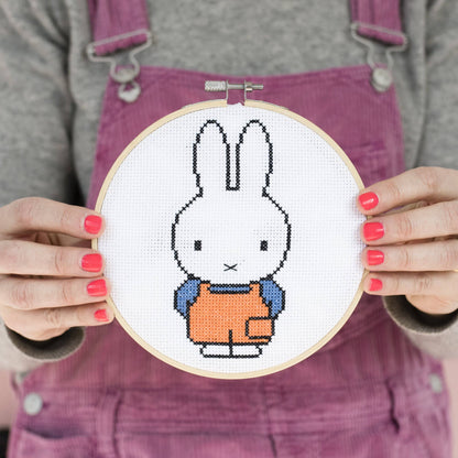 Miffy Dungaree Cross Stitch Kit by Cotton Clara
