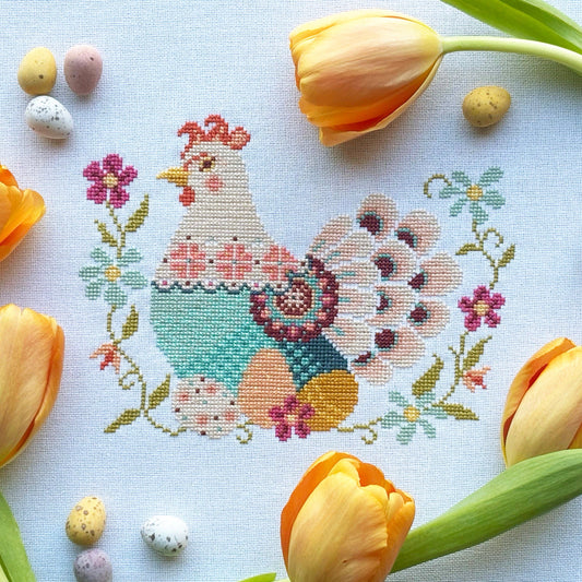 I'm No Spring Chicken Cross Stitch Kit by Love Poppet