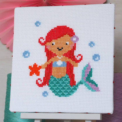 Splash Mermaid - Junior Cross Stitch Kit by Carerpillar Cross Stitch