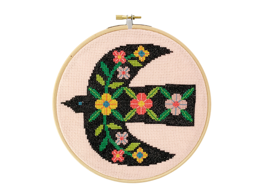 Summer Joy Modern Folk Cross Stitch Kit