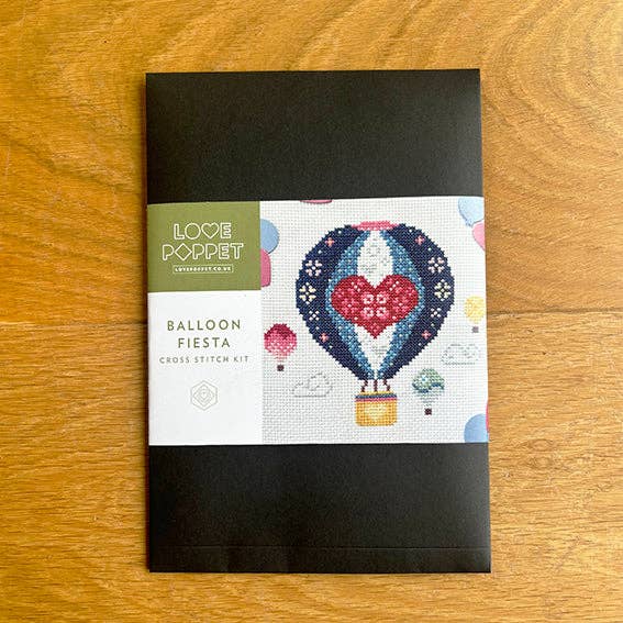 Balloon Fiesta Cross Stitch Kit by Love Poppet