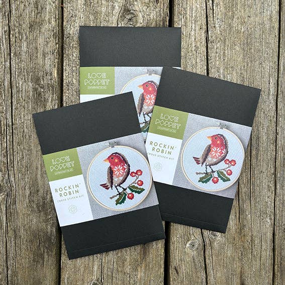 Rockin Robin Cross Stitch Kit by Love Poppet