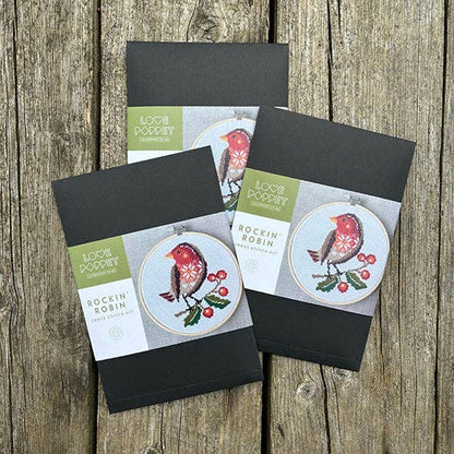 Rockin Robin Cross Stitch Kit by Love Poppet