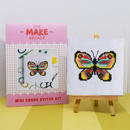 Butterfly Mini Cross Stitch Kit by The Make Arcade