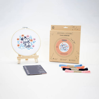 Snoopy Dancing Cross Stitch Kit