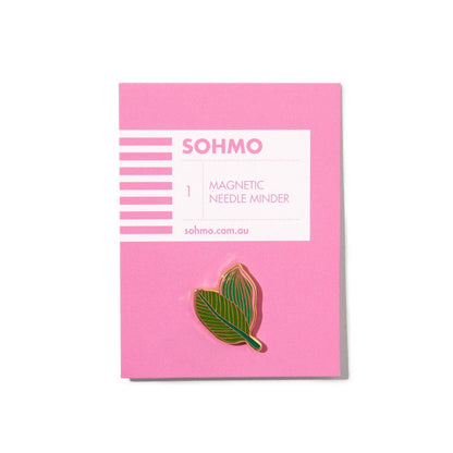 SOHMO Tropical Leaves Needle Minder - Enamel Magnetic Needle Minder